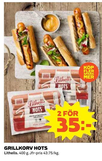 Coop Daglivs Grillkorv hots erbjuda