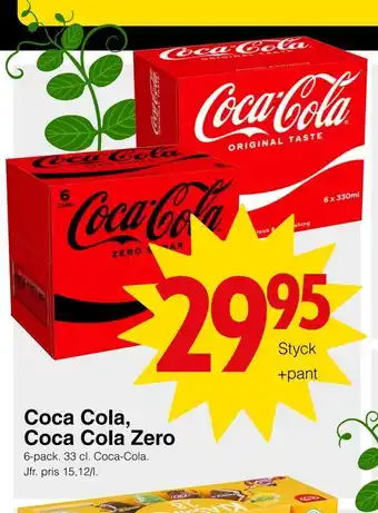 Matöppet Coca cola, coca cola zero erbjuda