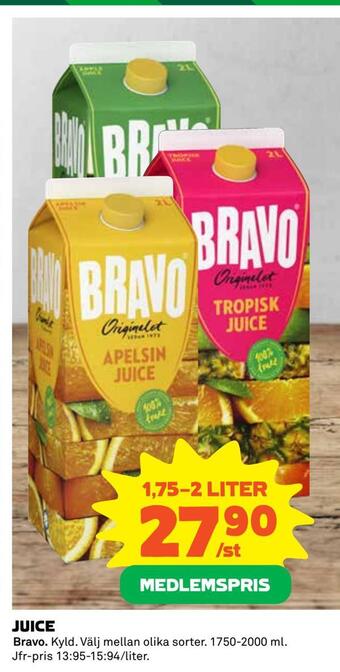 Coop Daglivs Juice erbjuda