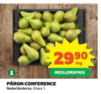 Coop Daglivs Päron conference erbjuda