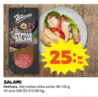 Coop Daglivs Salami erbjuda