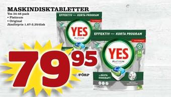 Nelins Maskindisktabletter erbjuda