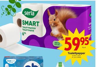 Matöppet Toalettpapper erbjuda