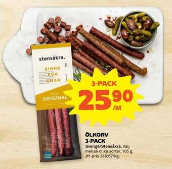 Stora Coop Ölkorv 3-pack erbjuda