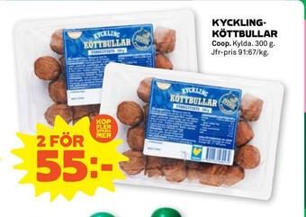 Stora Coop Kycklingköttbullar erbjuda