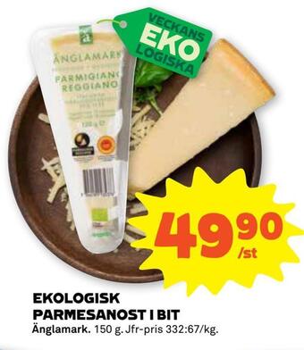 Stora Coop Ekologisk parmesanost i bit erbjuda