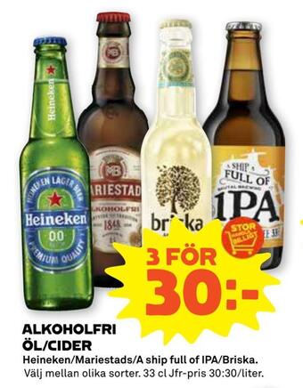 Stora Coop Alkoholfri öl/cider erbjuda