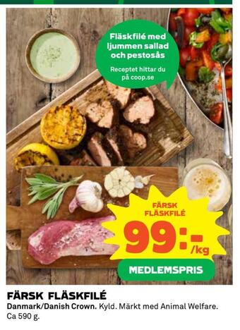 Coop Extra Färsk fläskfilé erbjuda