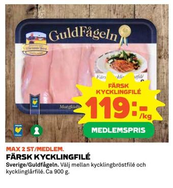 Coop Extra Färsk kycklingfilé erbjuda