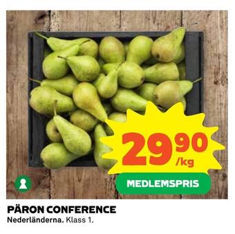 Coop Extra Päron conference erbjuda