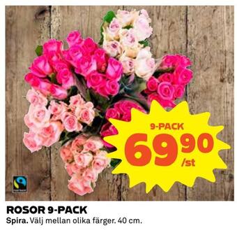Coop Extra Rosor 9-pack erbjuda