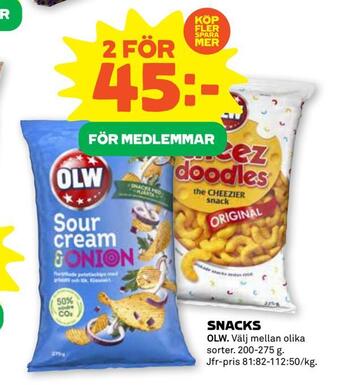 Coop Forum Snacks erbjuda
