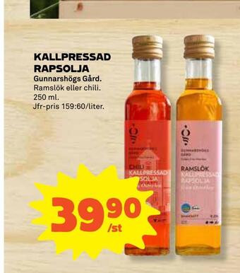 Stora Coop Kallpressad rapsolja erbjuda