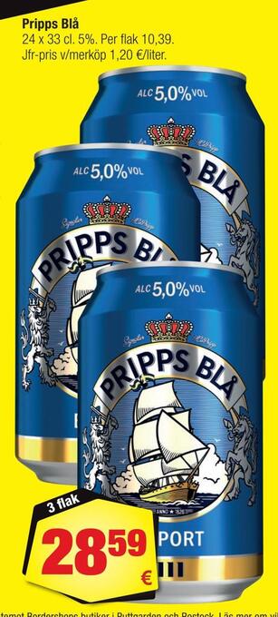 Calle Pripps blå erbjuda
