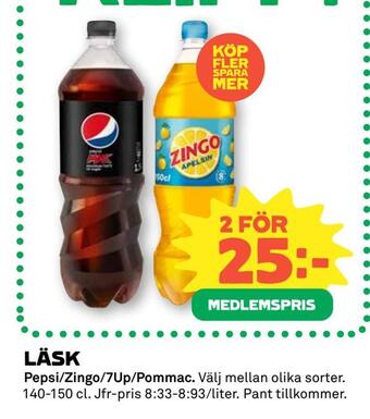 Coop Läsk erbjuda