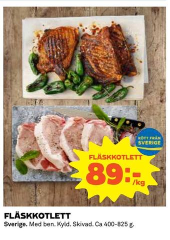 Coop Fläskkotlett erbjuda