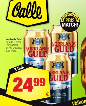 Calle Norrlands guld erbjuda