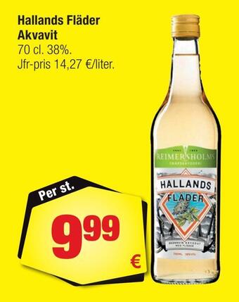 Calle Hallands fläder akvavit erbjuda