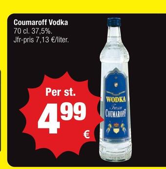 Calle Coumaroff vodka erbjuda