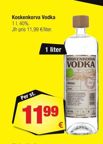 Calle Koskenkorva vodka erbjuda