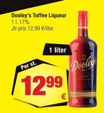 Calle Dooley's toffee liqueur erbjuda