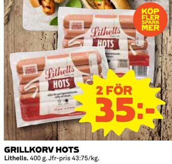 Coop Grillkorv hots erbjuda