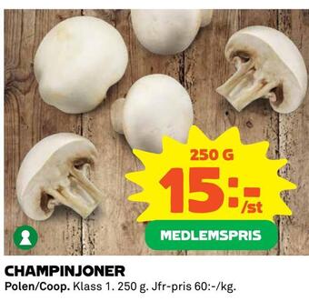 Coop Champinjoner erbjuda