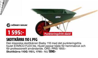 Bauhaus Skottkärra 110 l pfg erbjuda