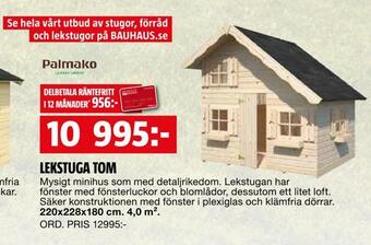 Bauhaus Lekstuga tom erbjuda
