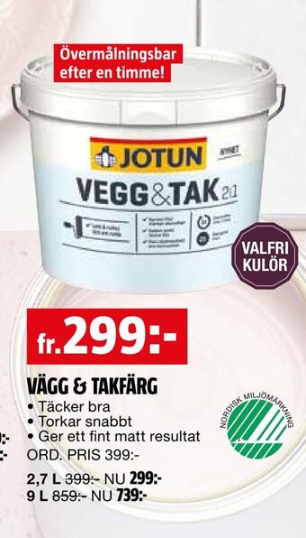 Bauhaus Vägg & takfärg erbjuda