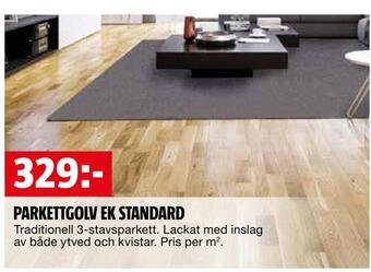 Bauhaus Parkettgolv ek standard erbjuda