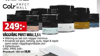 Bauhaus Väggfärg prfct wall 2,5 l erbjuda