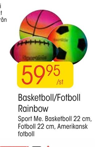 EKO Basketboll/fotboll rainbow erbjuda