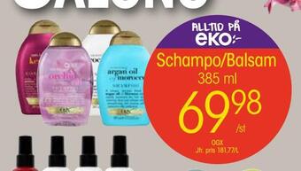 EKO Schampo/balsam erbjuda