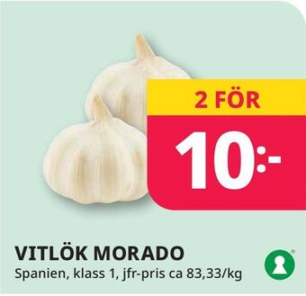 Tempo Vitlök morado erbjuda
