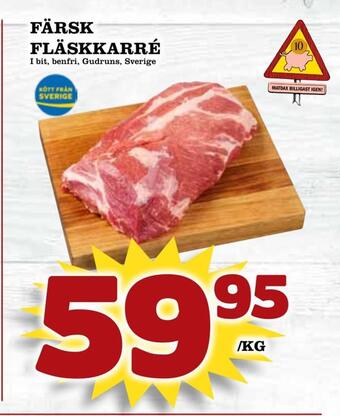 Matdax Färsk fläskkarré erbjuda