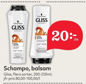 Hemköp Schampo, balsam erbjuda