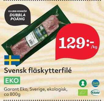Hemköp Svensk fläskytterfilé erbjuda