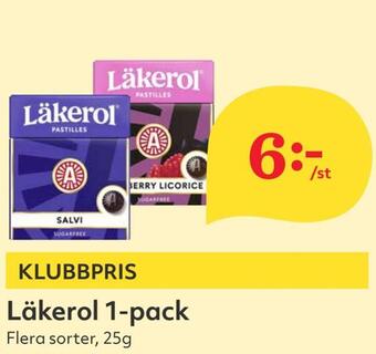 Hemköp Läkerol 1-pack erbjuda