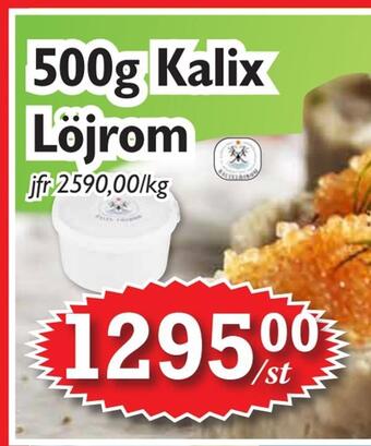 T-jarlen 500g kalix löjrom erbjuda
