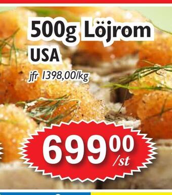 T-jarlen 500g löjrom erbjuda