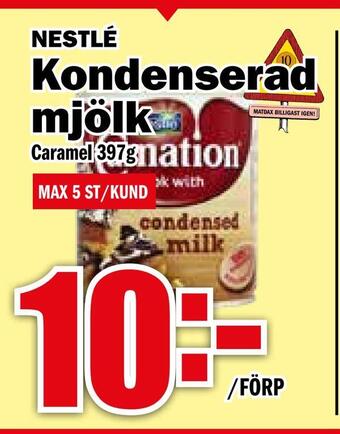 Matdax Kondenserad mjölk erbjuda