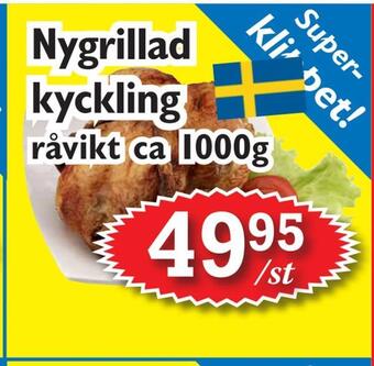 T-jarlen Nygrillad kyckling erbjuda