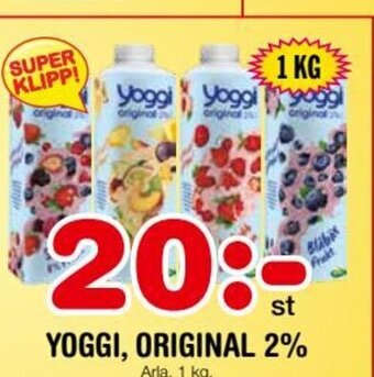 Nya Pulsen YOGGI, ORIGINAL 2% erbjuda