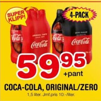 Nya Pulsen COCA-COLA, ORIGINAL/ZERO erbjuda
