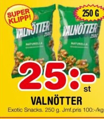 Nya Pulsen VALNÖTTER erbjuda