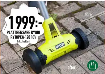 Granngården PLATTRENSARE RYOBI RY18PCA-120 18V erbjuda