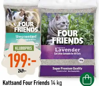 Granngården Kattsand Four Friends 14 kg erbjuda
