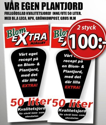 Extra Mjällby Stormarknad VÅR EGEN PLANTJORD erbjuda