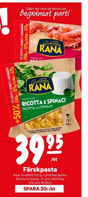 City Gross Rana pasta erbjuda